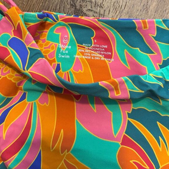 NWT Stone Fox Swim Simone Bikini Bottom In Stained Glass Size Small - Picture 5 of 7